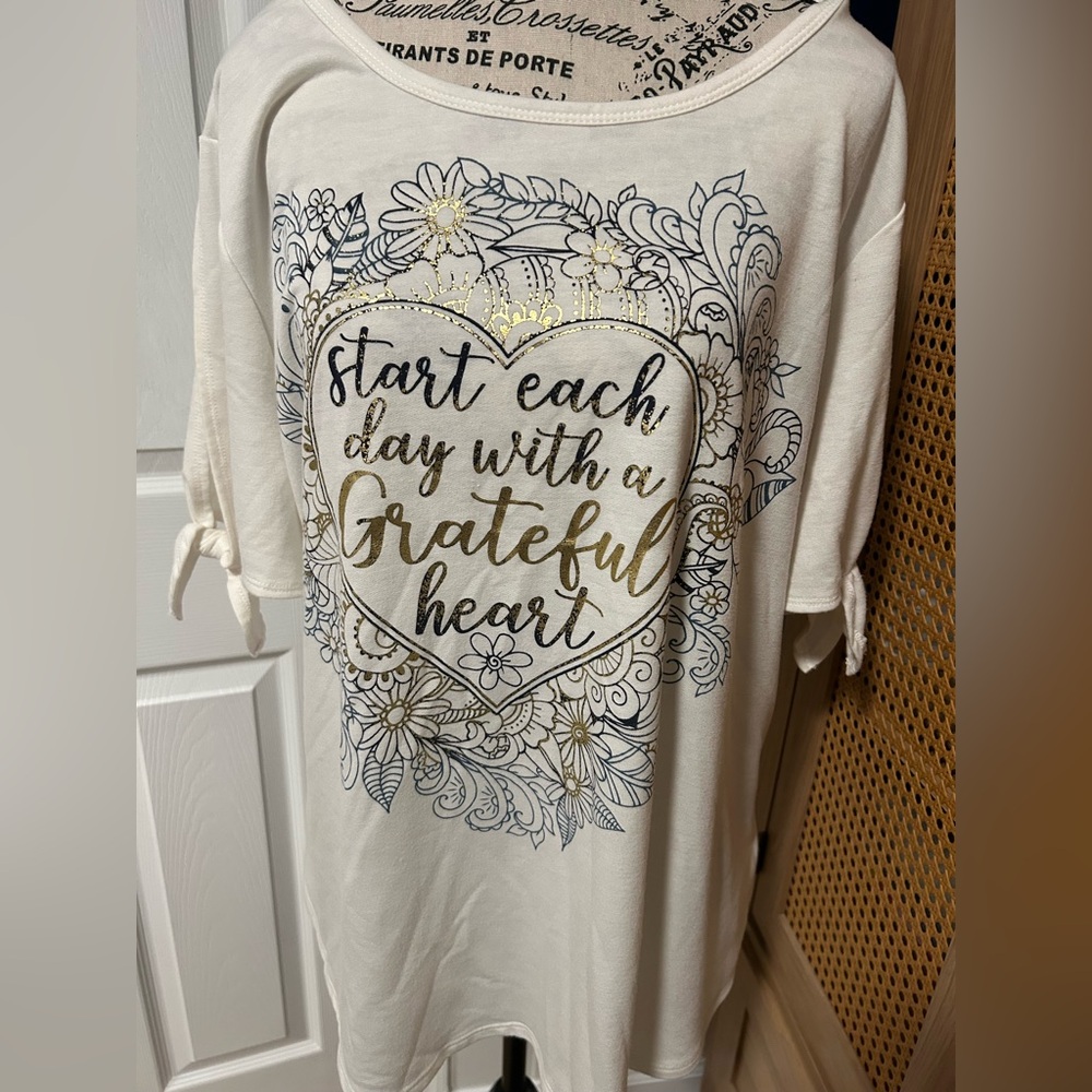 Women's White Graphic Tee